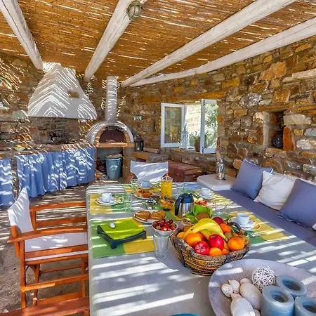 Cycladic Villa With Panoramic View Kythnos Exterior photo