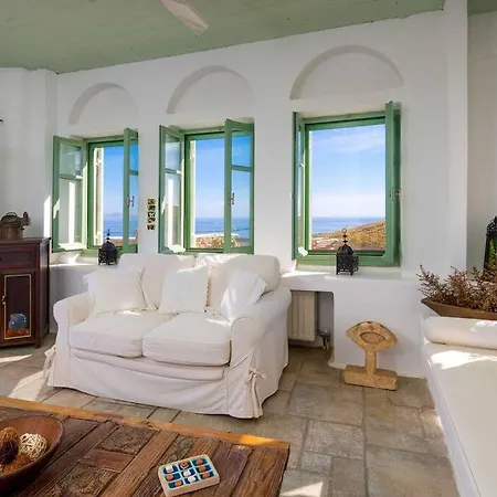 Cycladic Villa With Panoramic View Kythnos Exterior photo