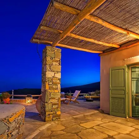 Cycladic Villa With Panoramic View Kythnos Exterior photo